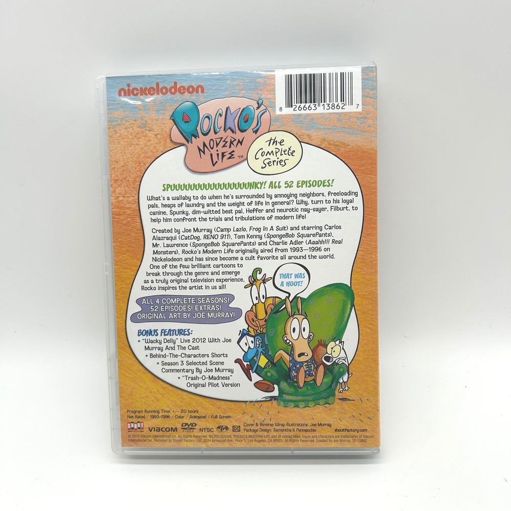 Rockos Modern Life The Complete Series DVD 8-Disc Set Nickelodeon Shout Factory - Picture 4 of 6
